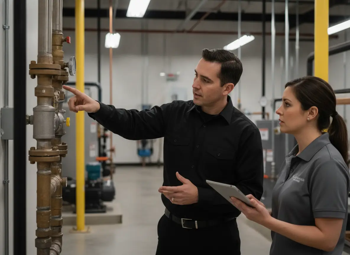 Red Rocks Fire Protection advocating for backflow compliance on a client's behalf