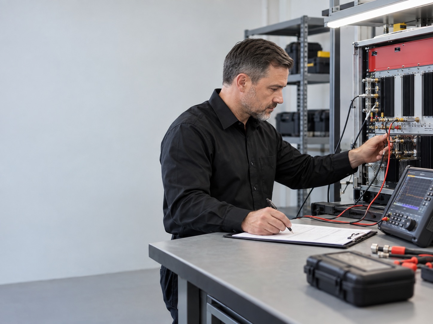 Red Rocks Fire Protection experienced ERRCS / BDA technicians at work